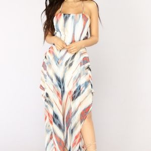 Maxi Dress- Blue Multi